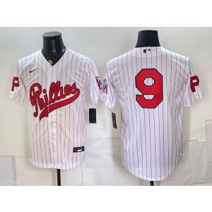 Philadelphia Phillies 9 Merrifield White Throwback Men Jersey