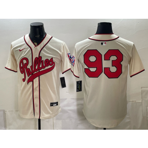 Philadelphia Phillies 93 Cream Men Jersey