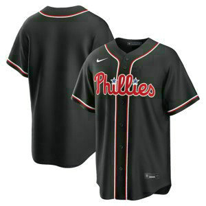 Philadelphia Phillies Blank 2026 Black Out Cool Base Men Jersey
