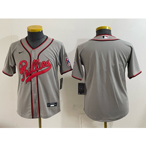 Philadelphia Phillies Blank Grey Youth Jersey
