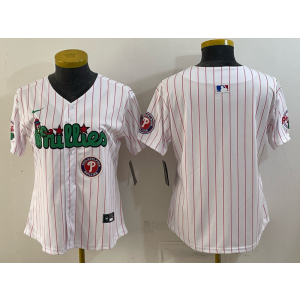 Philadelphia Phillies Blank White Cool Base Youth Jersey