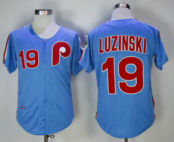 Phillies 19 Greg Luzinski Blue 1980 Mitchell & Ness Jersey Phillies 19 Greg Luzinski Blue 1980 Mitchell & Ness Jersey