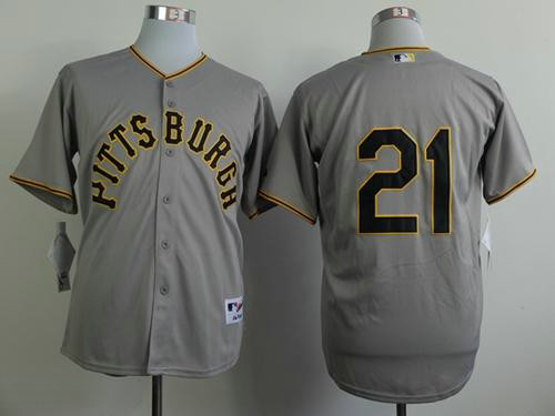 Pirates #21 Roberto Clemente Grey 1953 Turn Back The Clock Stitched Baseball Jersey Pirates #21 Roberto Clemente Grey 1953 Turn Back The Clock Stitched Baseball Jersey