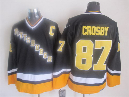 Pittsburgh Penguins #87 Sidney Crosby 1993 Black Throwback CCM Jersey Pittsburgh Penguins #87 Sidney Crosby 1993 Black Throwback CCM Jersey