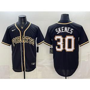 Pittsburgh Pirates 30 Skenes 2026 Black Out Cool Base Men Jersey