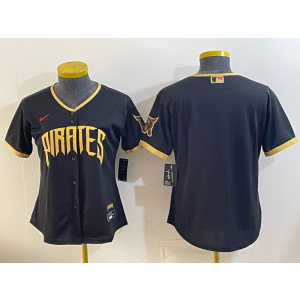 Pittsburgh Pirates Blank Black 2026 City Connect Cool Base Women Jersey