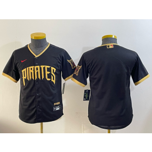 Pittsburgh Pirates Blank Black 2026 City Connect Cool Base Youth Jersey