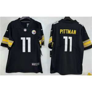 Pittsburgh Steelers 11 Michael Pittman Jr Black Vapor Limited Men Jersey