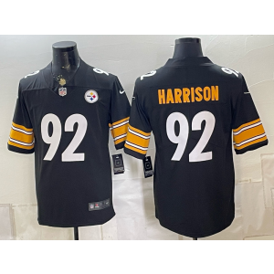 Pittsburgh Steelers 92 Harrison Black Vapor Limited Men Jersey