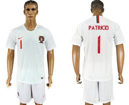 Portugal 1 PATRICIO Away 2018 FIFA World Cup Soccer Jersey Portugal 1 PATRICIO Away 2018 FIFA World Cup Soccer Jersey