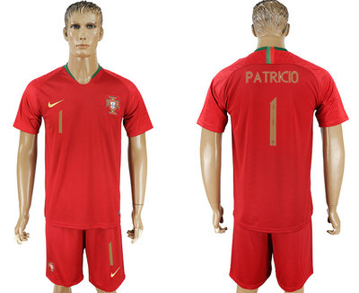 Portugal 1 PATRICIO Home 2018 FIFA World Cup Soccer Jersey Portugal 1 PATRICIO Home 2018 FIFA World Cup Soccer Jersey