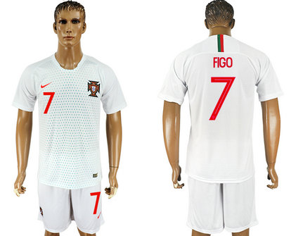 Portugal 7 FIGO Away 2018 FIFA World Cup Soccer Jersey