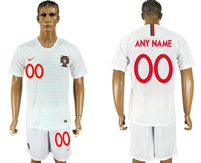 Portugal Away 2018 FIFA World Cup Men's Customized Jersey