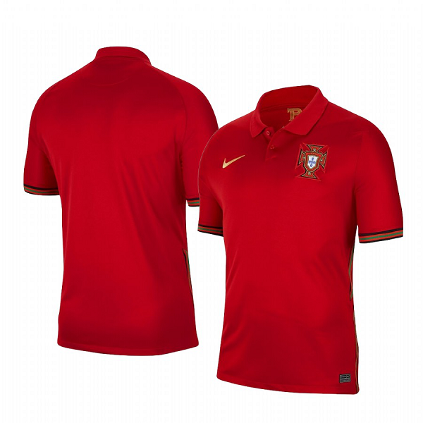 Portugal National Team 2020-21 Home Men's Red Short Sleeve Jersey