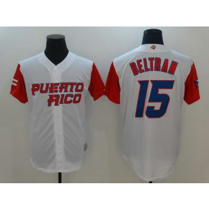 Puerto Rico Baseball 15 Carlos Beltran White 2017 World Baseball Classic Jersey Puerto Rico Baseball 15 Carlos Beltran White 2017 World Baseball Classic Jersey