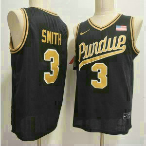 Purdue Boilermakers 3 Braden Smith Black Vapor Limited Men Jersey