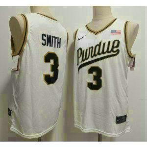Purdue Boilermakers 3 Braden Smith White Vapor Limited Men Jersey