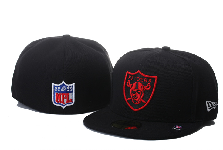 Raiders fitted black caps 60