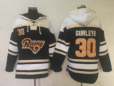 Rams 30 Todd Gurley II Blue New Pullover NFL Hoodie