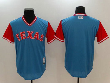 Rangers Majestic Light Blue 2017 Players Weekend Team Nickname Jersey
