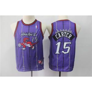 Raptors 15 Vince Carter Purple Youth Swingman Jersey