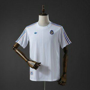 Real Madrid Terrace Icons T-Shirt White Blue Jersey S-XXL