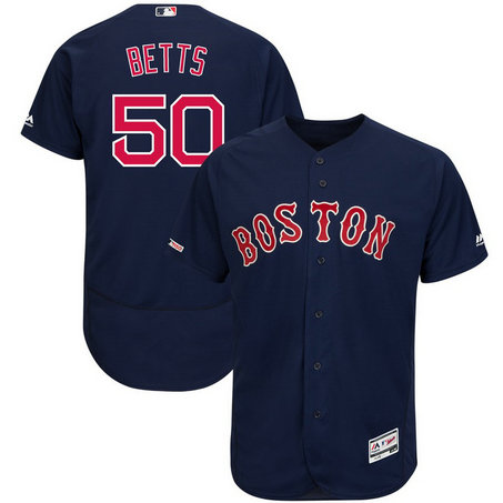 Red Sox 50 Mookie Betts Navy 150th Patch FlexBase Jersey Red Sox 50 Mookie Betts Navy 150th Patch FlexBase Jersey
