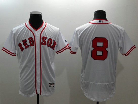 Red Sox 8 Carl Yastrzemski White Flexbase MLB Jersey Red Sox 8 Carl Yastrzemski White Flexbase MLB Jersey