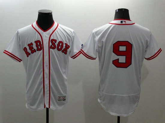Red Sox 9 Ted Williams White Flexbase MLB Jersey Red Sox 9 Ted Williams White Flexbase MLB Jersey