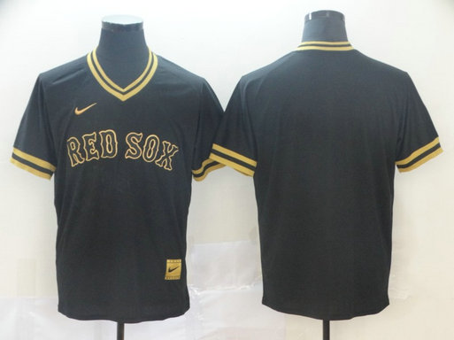 Red Sox Blank Black Gold Nike Cooperstown Collection Legend V Neck Jersey Red Sox Blank Black Gold Nike Cooperstown Collection Legend V Neck Jersey