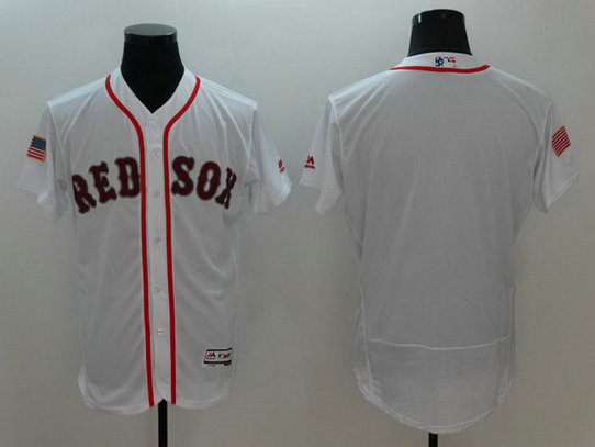Red Sox Blank White Fashion Stars & Stripes Flexbase Jersey Red Sox Blank White Fashion Stars & Stripes Flexbase Jersey