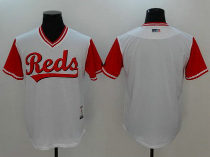 Reds Majestic White 2017 Players Weekend Team Nickname Jersey