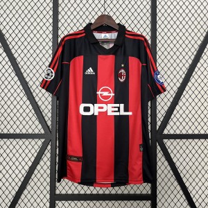 Retro AC Milan 00-01 Home Jersey S-XXL