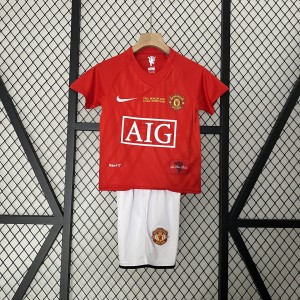 Retro Kids Manchester United 07-08 Champions League version home