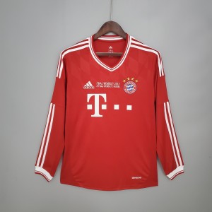 Retro long sleeve Bayern Munich 13-14 Champions League home Jersey S-XXL
