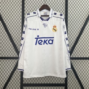 Retro long sleeve Real Madrid 94-96 home Jersey S-XXL
