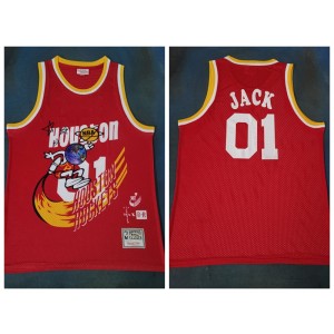 Rockets 01 Jack Red Travis Scott Mitchell Ness Bleacher Report Jersey