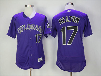 Rockies 17 Todd Helton Purple Flexbase Jersey