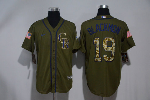Rockies 19 Charlie Blackmon Olive 2020 Nike Cool Base Jersey Rockies 19 Charlie Blackmon Olive 2020 Nike Cool Base Jersey