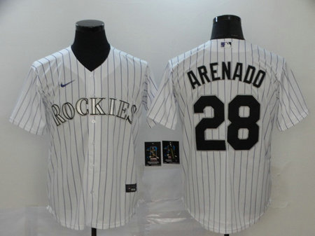 Rockies 28 Nolan Arenado White 2020 Nike Cool Base Jersey Rockies 28 Nolan Arenado White 2020 Nike Cool Base Jersey