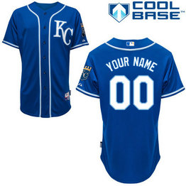 Royals Blue Customized Men Cool Base Jersey
