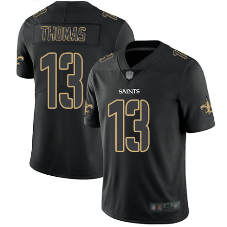 Saints #13 Michael Thomas Black Men's Stitched Football Limited Rush Impact Jersey Saints #13 Michael Thomas Black Men's Stitched Football Limited Rush Impact Jersey
