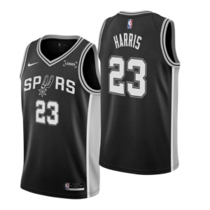 San Antonio Spurs 23 Harris Black Men Jersey