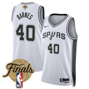 San Antonio Spurs 40 Harrison Barnes White 2026 Finals Men Jersey