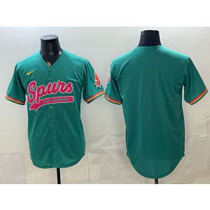 San Antonio Spurs Blank Green Baseball Vapor Limited Men Jersey