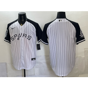 San Antonio Spurs Blank White Baseball Vapor Limited Men Jersey