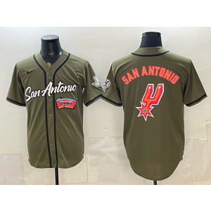 San Antonio Spurs Camo Blank Baseball Vapor Limited Men Jersey