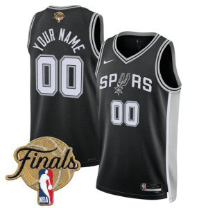 San Antonio Spurs Customized Black 2026 Finals Men Jersey