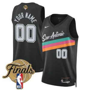 San Antonio Spurs Customized Black City 2026 Finals Men Jersey