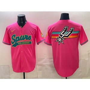 San Antonio Spurs Pink Blank Baseball Vapor Limited Men Jersey